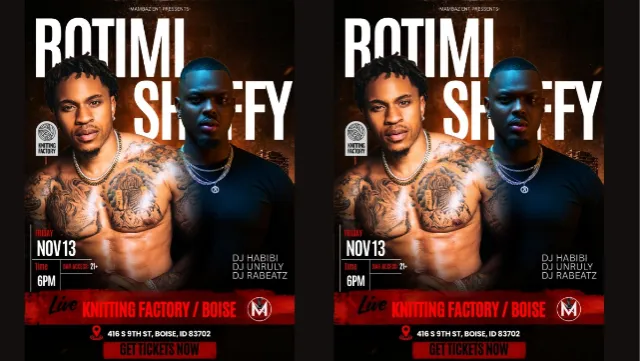 ROTIMI & SHAFFY in Boise for the FIRST time!